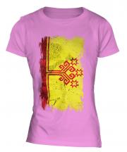 Chuvashia Grunge Flag Ladies T-Shirt
