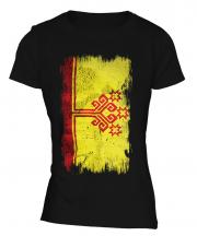 Chuvashia Grunge Flag Ladies T-Shirt