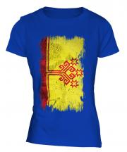 Chuvashia Grunge Flag Ladies T-Shirt