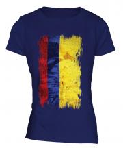 Colombia Grunge Flag Ladies T-Shirt