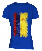 Colombia Grunge Flag Ladies T-Shirt