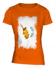 Cyprus Grunge Flag Ladies T-Shirt