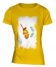 Cyprus Grunge Flag Ladies T-Shirt