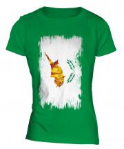 Cyprus Grunge Flag Ladies T-Shirt