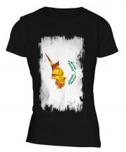 Cyprus Grunge Flag Ladies T-Shirt