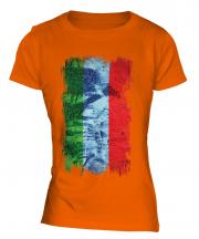 Dagestan Grunge Flag Ladies T-Shirt