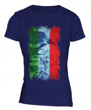 Dagestan Grunge Flag Ladies T-Shirt
