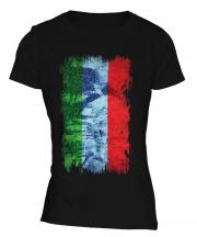Dagestan Grunge Flag Ladies T-Shirt
