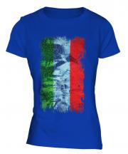 Dagestan Grunge Flag Ladies T-Shirt