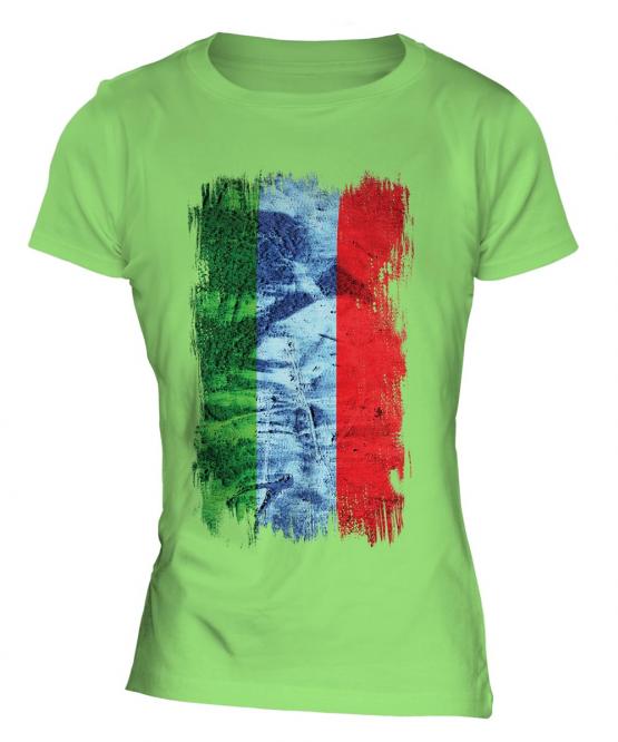 Dagestan Grunge Flag Ladies T-Shirt