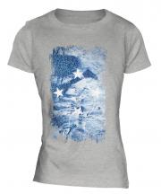 Micronesia Grunge Flag Ladies T-Shirt