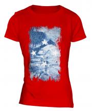 Micronesia Grunge Flag Ladies T-Shirt