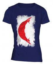 Easter Island Grunge Flag Ladies T-Shirt