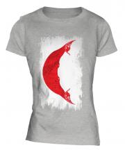 Easter Island Grunge Flag Ladies T-Shirt