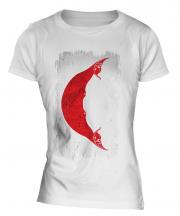 Easter Island Grunge Flag Ladies T-Shirt