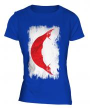 Easter Island Grunge Flag Ladies T-Shirt