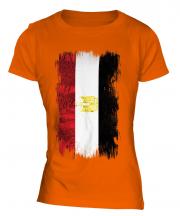 Egypt Grunge Flag Ladies T-Shirt