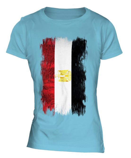 Egypt Grunge Flag Ladies T-Shirt