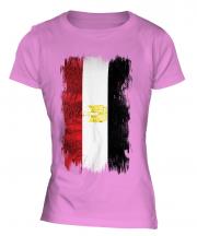 Egypt Grunge Flag Ladies T-Shirt