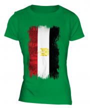 Egypt Grunge Flag Ladies T-Shirt