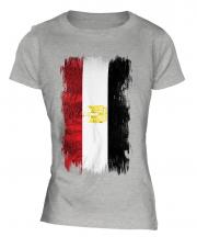 Egypt Grunge Flag Ladies T-Shirt