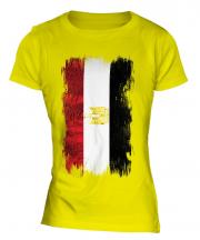 Egypt Grunge Flag Ladies T-Shirt