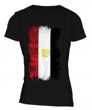 Egypt Grunge Flag Ladies T-Shirt