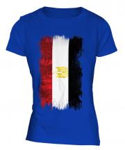 Egypt Grunge Flag Ladies T-Shirt
