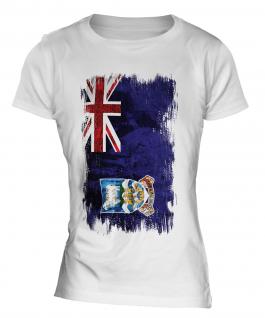 Falkland Islands Grunge Flag Ladies T-Shirt