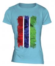 Gambia Grunge Flag Ladies T-Shirt
