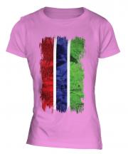 Gambia Grunge Flag Ladies T-Shirt