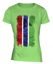 Gambia Grunge Flag Ladies T-Shirt