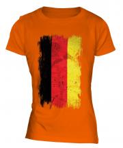 Germany Grunge Flag Ladies T-Shirt