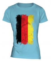 Germany Grunge Flag Ladies T-Shirt