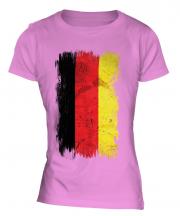 Germany Grunge Flag Ladies T-Shirt