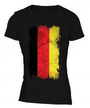 Germany Grunge Flag Ladies T-Shirt