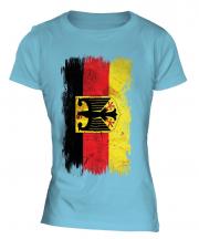 Germany State Grunge Flag Ladies T-Shirt