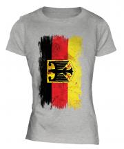 Germany State Grunge Flag Ladies T-Shirt