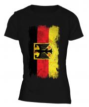 Germany State Grunge Flag Ladies T-Shirt