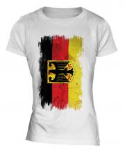 Germany State Grunge Flag Ladies T-Shirt