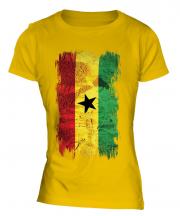 Ghana Grunge Flag Ladies T-Shirt