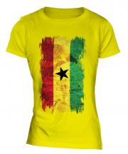 Ghana Grunge Flag Ladies T-Shirt