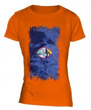 Guam Grunge Flag Ladies T-Shirt