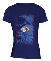 Guam Grunge Flag Ladies T-Shirt