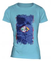 Guam Grunge Flag Ladies T-Shirt