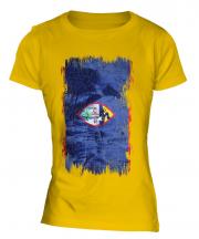 Guam Grunge Flag Ladies T-Shirt