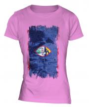 Guam Grunge Flag Ladies T-Shirt
