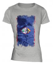 Guam Grunge Flag Ladies T-Shirt