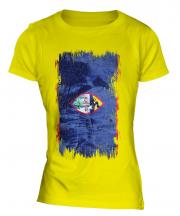 Guam Grunge Flag Ladies T-Shirt