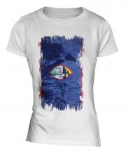 Guam Grunge Flag Ladies T-Shirt